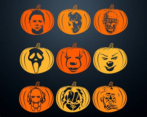 halloween pumpkin michael myers|michael myers pumpkin stencil easy.